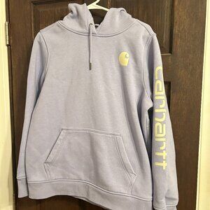 Light Purple CARHART size Large Hoodie Sweatshirt